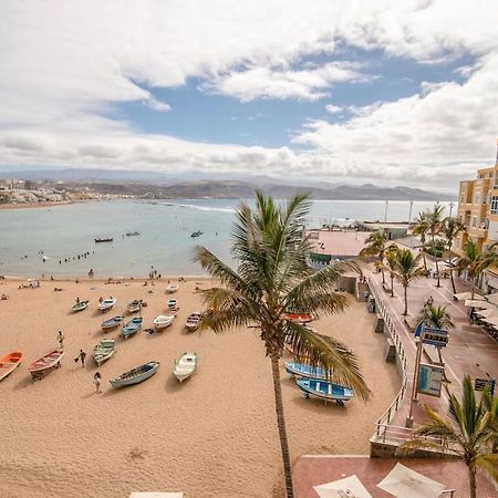 En Primera Linea De La Playa De Las Canteras Vista Al Mar Λας Πάλμας ντε Γκραν Κανάρια Εξωτερικό φωτογραφία