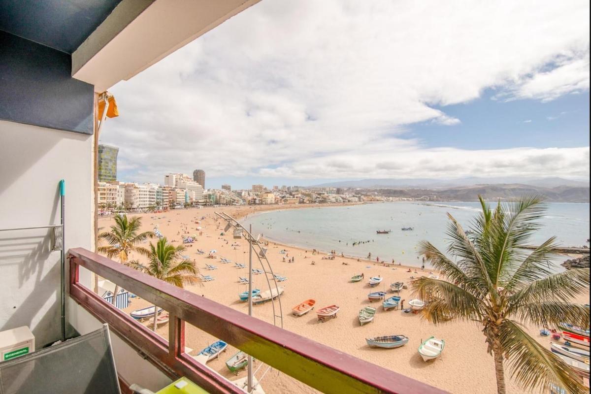 En Primera Linea De La Playa De Las Canteras Vista Al Mar Λας Πάλμας ντε Γκραν Κανάρια Εξωτερικό φωτογραφία